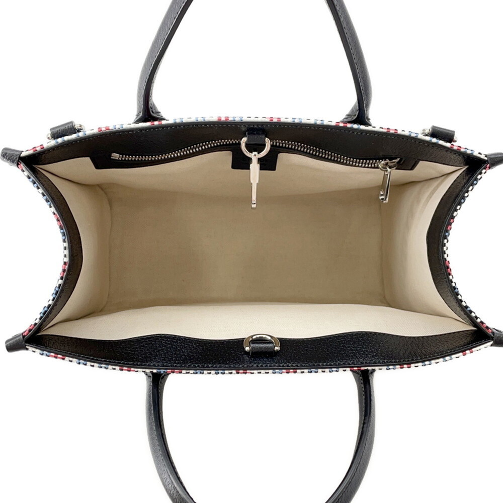Gucci Embroidered Tote Bag 659983 GUCCI 2-Way Shoulder Check - Picture 6 of 16